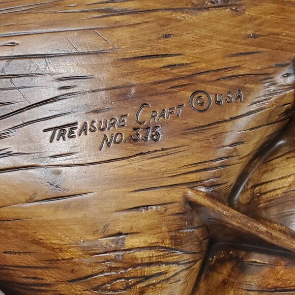 Treasure Craft USA No. 318 Vintage Leaf-Shaped Divided Serving Dish 13" MCM - Picture 11 of 16